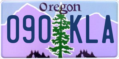 OR license plate 090KLA