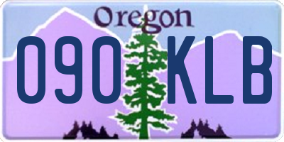 OR license plate 090KLB