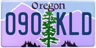 OR license plate 090KLD