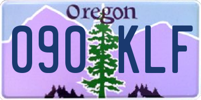 OR license plate 090KLF