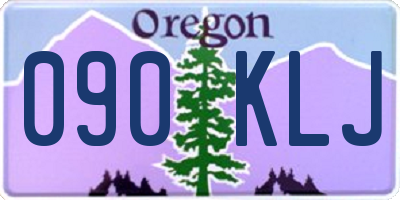 OR license plate 090KLJ