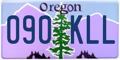 OR license plate 090KLL