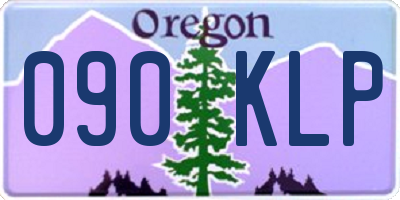 OR license plate 090KLP