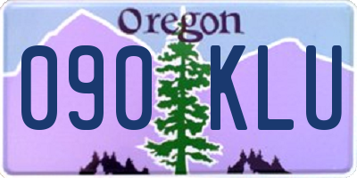 OR license plate 090KLU