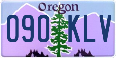 OR license plate 090KLV