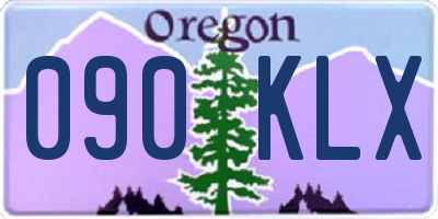 OR license plate 090KLX