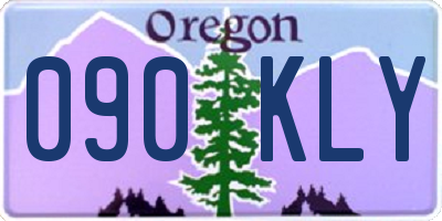 OR license plate 090KLY