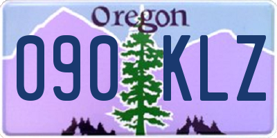 OR license plate 090KLZ