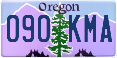 OR license plate 090KMA