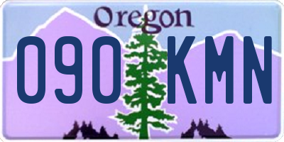 OR license plate 090KMN