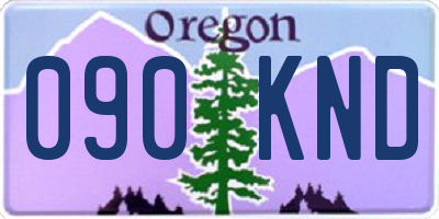 OR license plate 090KND