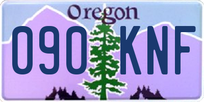 OR license plate 090KNF