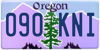 OR license plate 090KNI