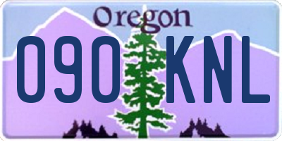 OR license plate 090KNL