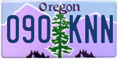 OR license plate 090KNN