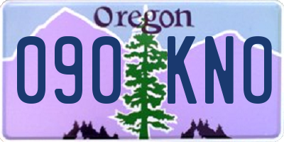 OR license plate 090KNO