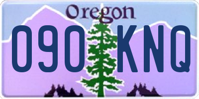 OR license plate 090KNQ