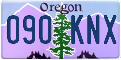 OR license plate 090KNX