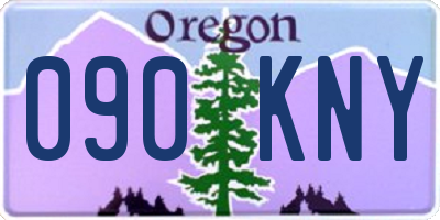 OR license plate 090KNY