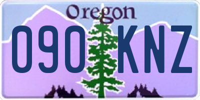 OR license plate 090KNZ