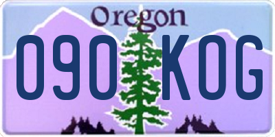 OR license plate 090KOG