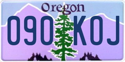 OR license plate 090KOJ
