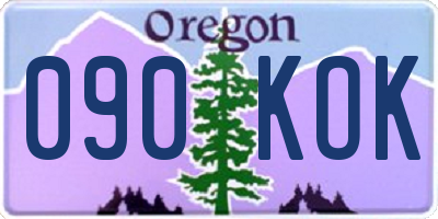 OR license plate 090KOK
