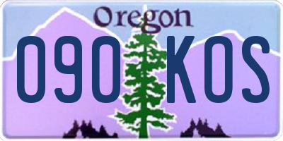 OR license plate 090KOS