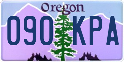 OR license plate 090KPA