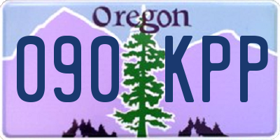 OR license plate 090KPP