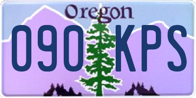 OR license plate 090KPS
