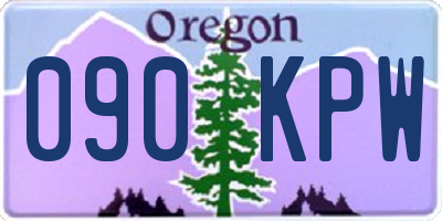 OR license plate 090KPW