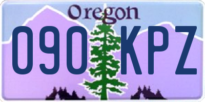 OR license plate 090KPZ