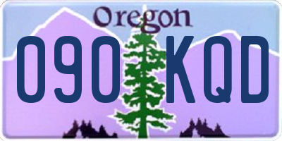 OR license plate 090KQD