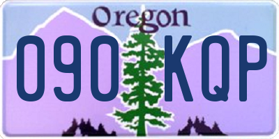OR license plate 090KQP