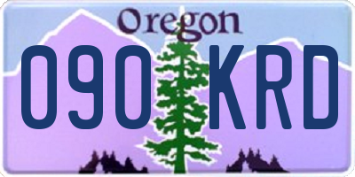 OR license plate 090KRD