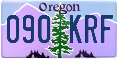 OR license plate 090KRF
