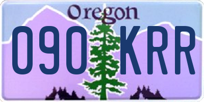 OR license plate 090KRR