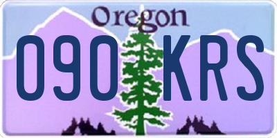 OR license plate 090KRS