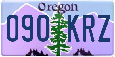 OR license plate 090KRZ
