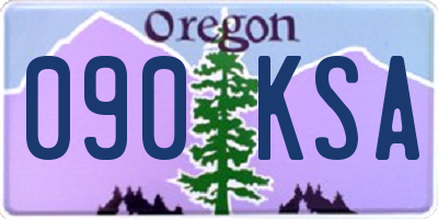 OR license plate 090KSA
