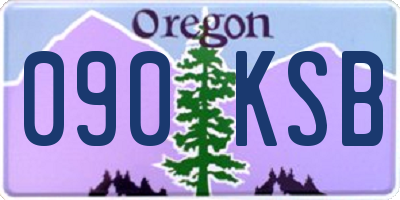 OR license plate 090KSB