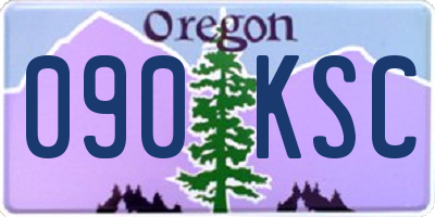 OR license plate 090KSC