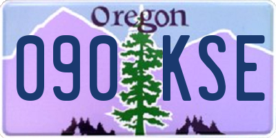 OR license plate 090KSE