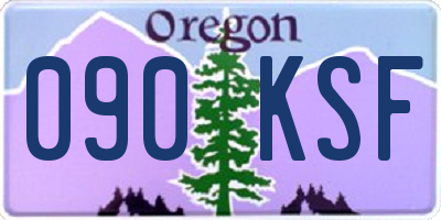 OR license plate 090KSF