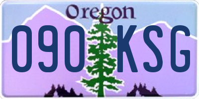 OR license plate 090KSG