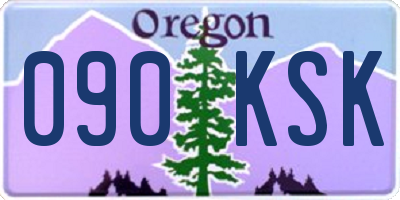OR license plate 090KSK