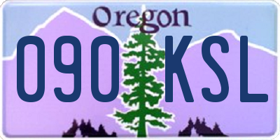 OR license plate 090KSL