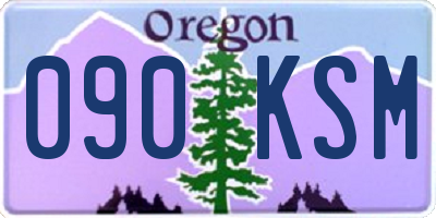 OR license plate 090KSM