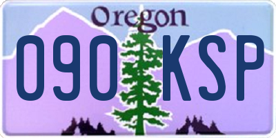 OR license plate 090KSP